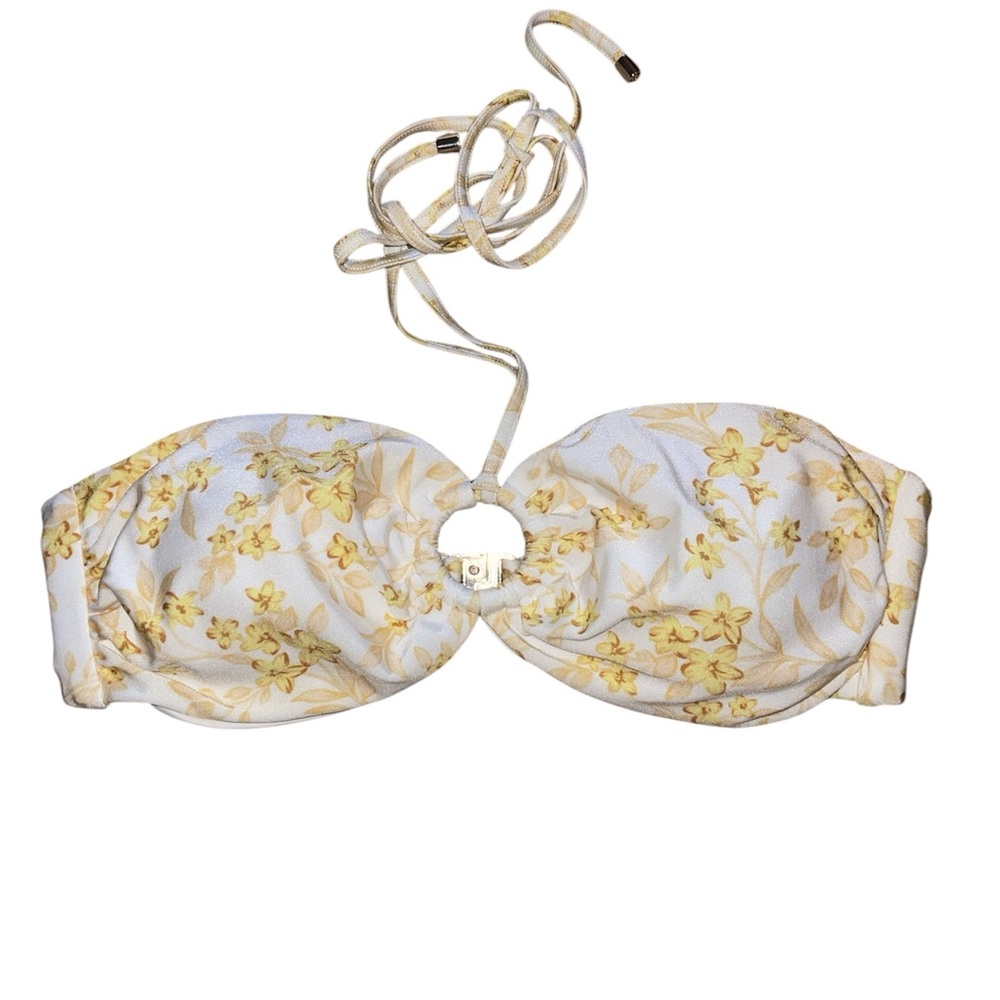 MINKPINK Yellow and White Bikini Swimwear